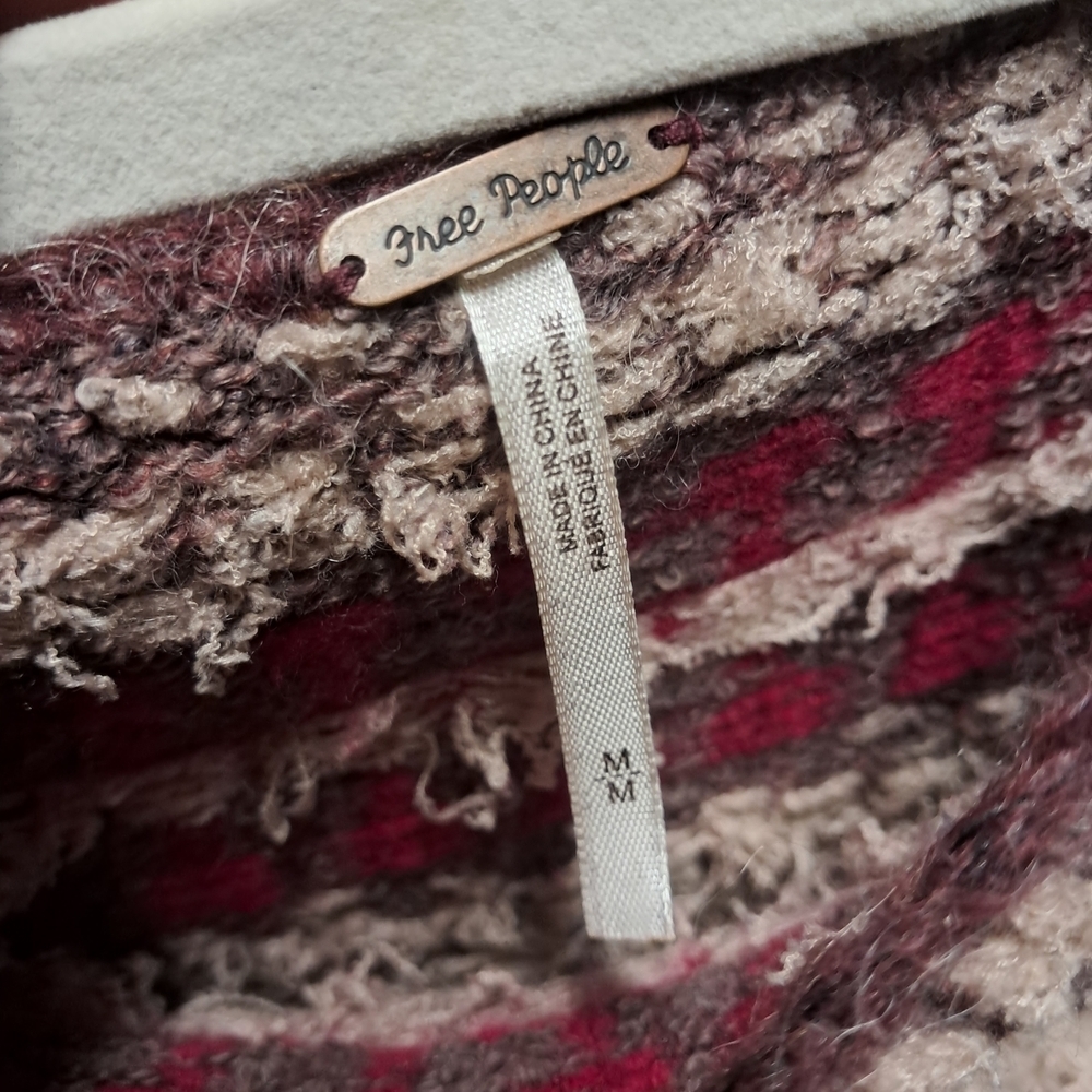 Free People Baltic Fairisle Sweater Size M - Picture 4 of 4